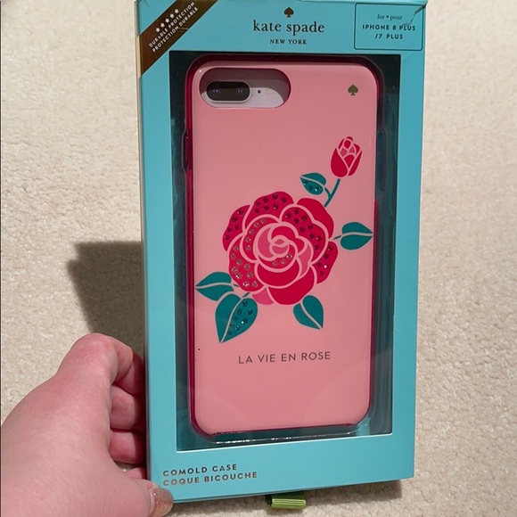 Kate spade iPhone 8+ “La Vie en Rose” case